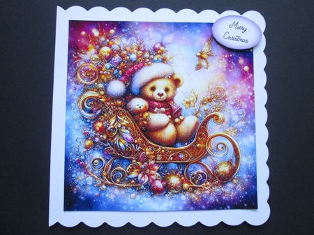 Teddy Bear Sleigh Ride by BELINDA ABRAHAM