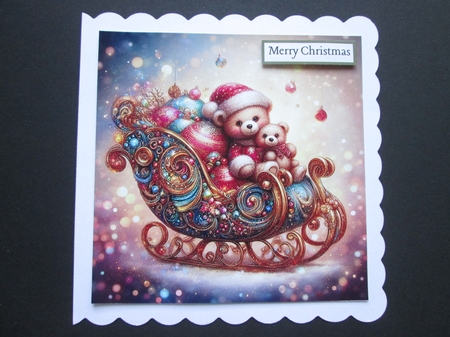 Teddy Bear Sleigh Ride by BELINDA ABRAHAM