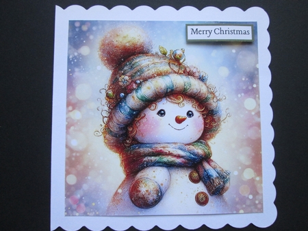 Christmas Hat & Scarf Snowman by BELINDA ABRAHAM