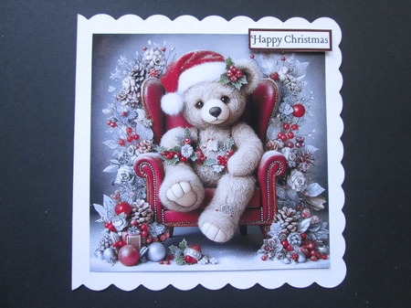  Christmas Teddy  Chair 3 by BELINDA ABRAHAM