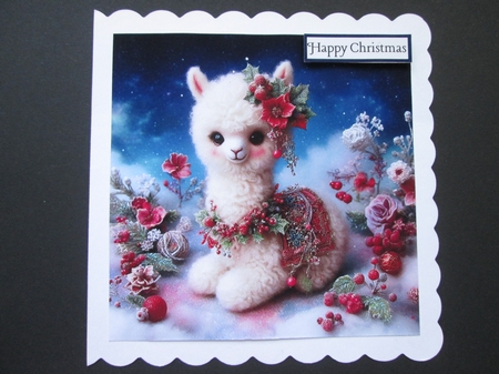 Whimscial Christmas Alpacas  by BELINDA ABRAHAM