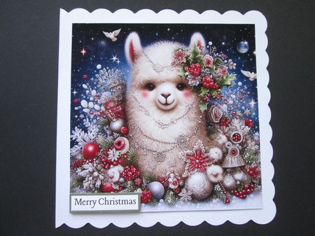 Whimscial Christmas Alpacas  by BELINDA ABRAHAM