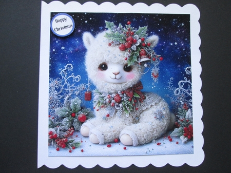 Whimscial Christmas Alpacas  by BELINDA ABRAHAM