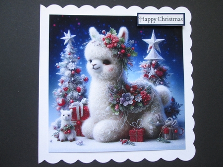 Whimscial Christmas Alpacas  by BELINDA ABRAHAM