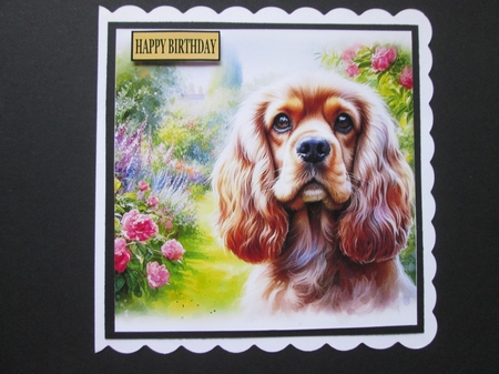 Summer Garden Dog 6 by BELINDA ABRAHAM