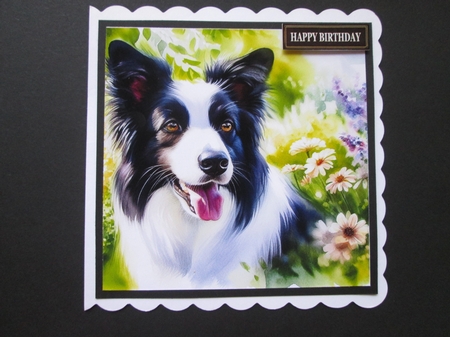 Summer Garden Dog 6 by BELINDA ABRAHAM