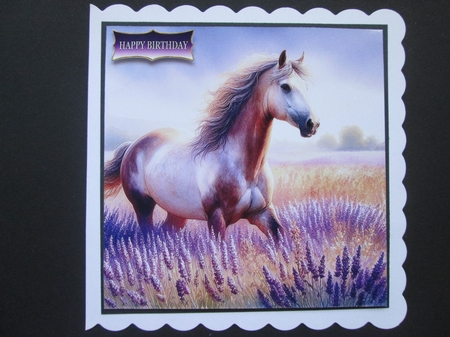 Lavender Dreams  Horses by BELINDA ABRAHAM