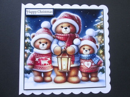 Teddy Family Christmas by BELINDA ABRAHAM