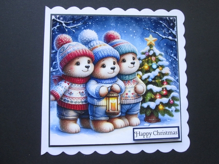 Teddy Family Christmas by BELINDA ABRAHAM