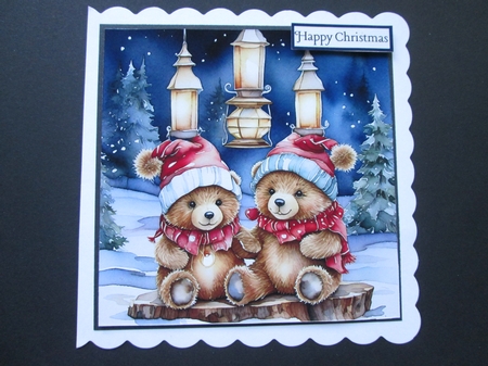 Winter Lantern Bears by BELINDA ABRAHAM