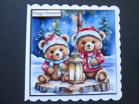 Winter Lantern Bears by BELINDA ABRAHAM
