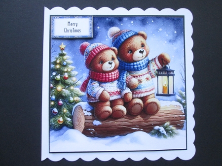 Christmas Lantern Teddies by BELINDA ABRAHAM