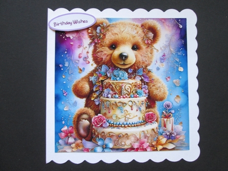 Birthday Bear by BELINDA ABRAHAM
