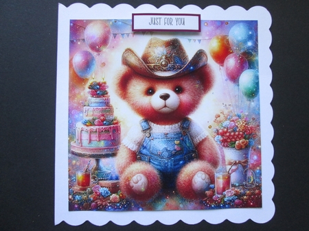Cowboy Teddy Birthday  by BELINDA ABRAHAM