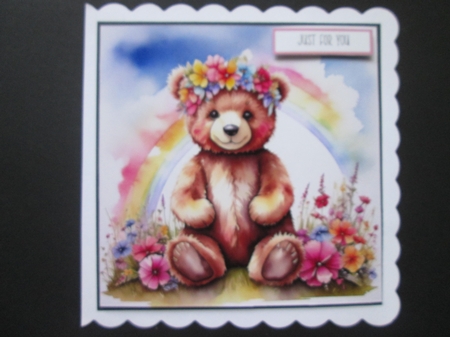 Flower Crown Bear by BELINDA ABRAHAM