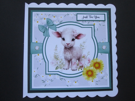 Springtime Baby Animals 8x8 Card Front Bumper Kit by BELINDA ABRAHAM
