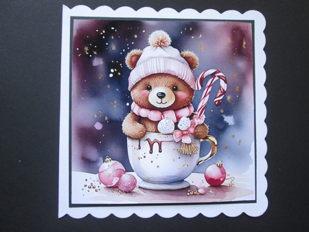 Hot Chocolate Bear by BELINDA ABRAHAM