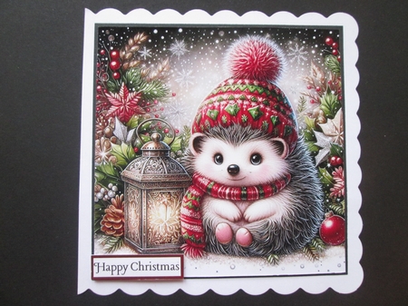 Whimsical Christmas Headgie Lantern by BELINDA ABRAHAM