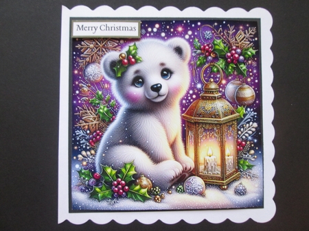 Whimsical Christmas Polar Bear by BELINDA ABRAHAM