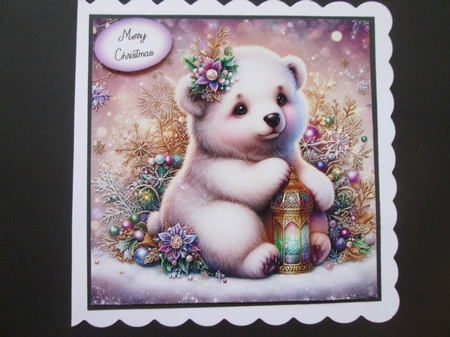 Whimsical Christmas Polar Bear by BELINDA ABRAHAM