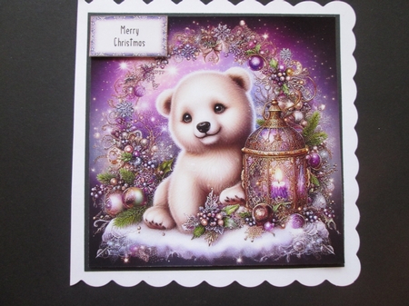 Whimsical Christmas Polar Bear by BELINDA ABRAHAM