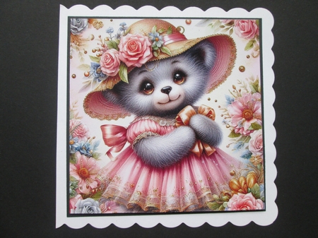 Pretty Dress Bear by BELINDA ABRAHAM