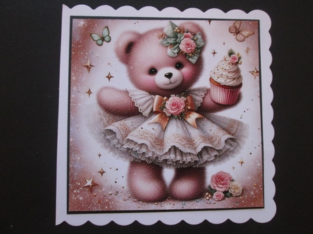 Mint Cupcake Bear by BELINDA ABRAHAM