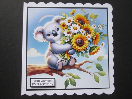 Koala and Sunflowers by BELINDA ABRAHAM
