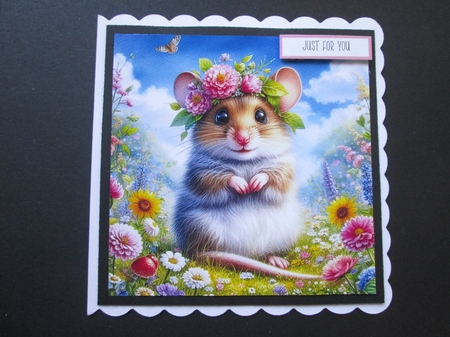 Flower Crown Mouse by BELINDA ABRAHAM