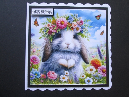 Flower Crown Rabbit by BELINDA ABRAHAM