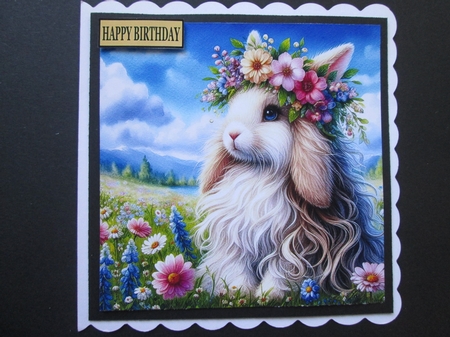 Flower Crown Rabbit by BELINDA ABRAHAM