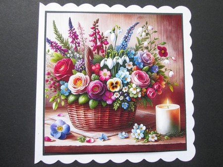Beautiful Flower Basket by BELINDA ABRAHAM