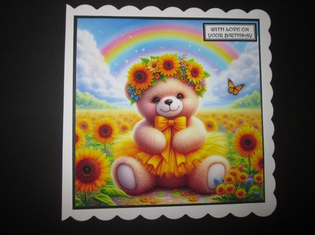 Sunflower Teddy by BELINDA ABRAHAM