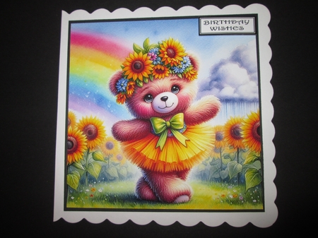 Sunflower Teddy by BELINDA ABRAHAM