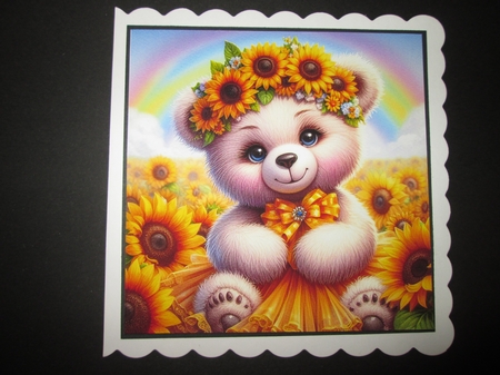 Sunflower Teddy by BELINDA ABRAHAM