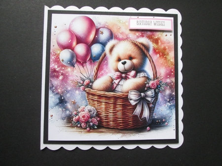 Teddy Basket 1 by BELINDA ABRAHAM
