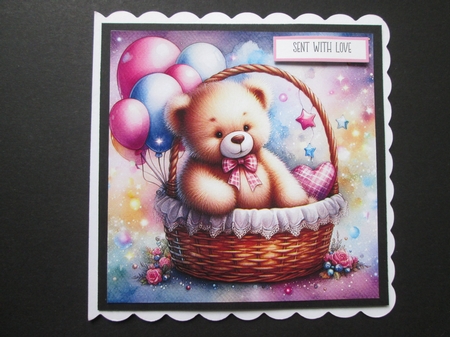 Teddy Basket 1 by BELINDA ABRAHAM