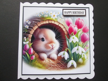 Spring Flowers Bunnie Burrow by BELINDA ABRAHAM