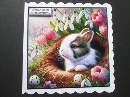 Spring Flowers Bunnie Burrow by BELINDA ABRAHAM
