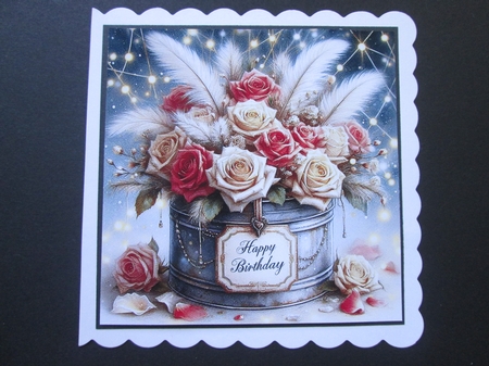 Happy Birthday Flowers 2 by BELINDA ABRAHAM