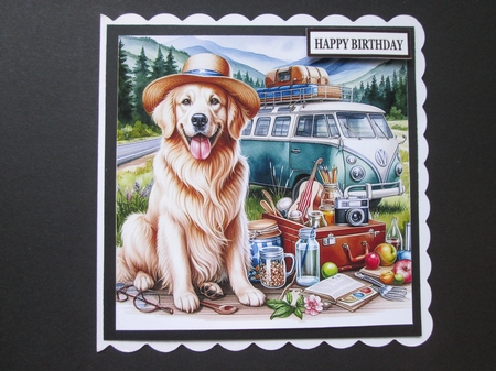 Road Trip Retriever  by BELINDA ABRAHAM