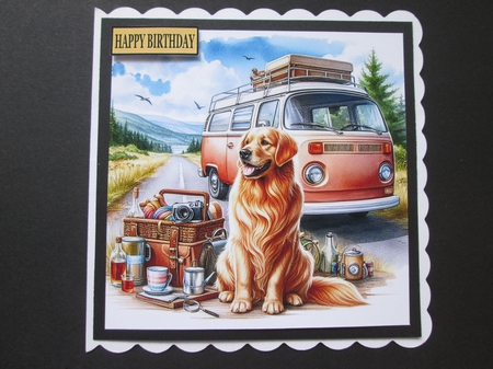 Road Trip Retriever  by BELINDA ABRAHAM