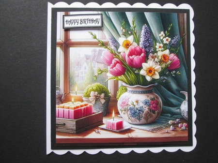 Easter Flower Candle by BELINDA ABRAHAM