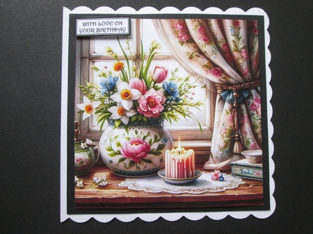 Easter Flower Candle by BELINDA ABRAHAM