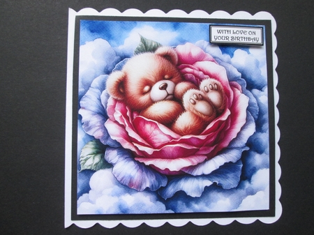 Sleepy Rose Teddy by BELINDA ABRAHAM
