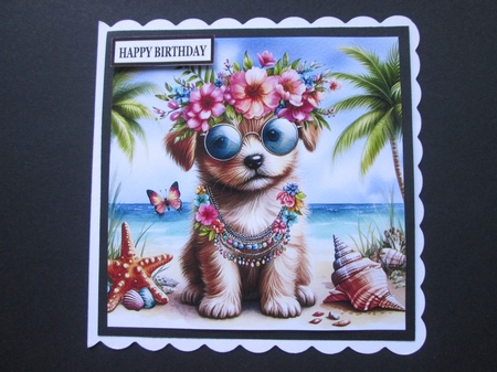 Tropical Beach Pups by BELINDA ABRAHAM