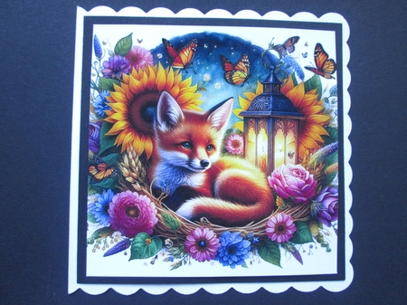 Sunflower Fox by BELINDA ABRAHAM