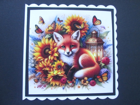 Sunflower Fox by BELINDA ABRAHAM