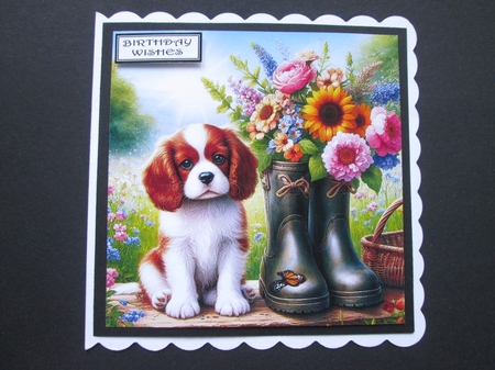 Sweet Floral Boot Pups 5 by BELINDA ABRAHAM