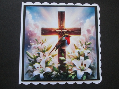 Beautiful Cross Robin 1 by BELINDA ABRAHAM